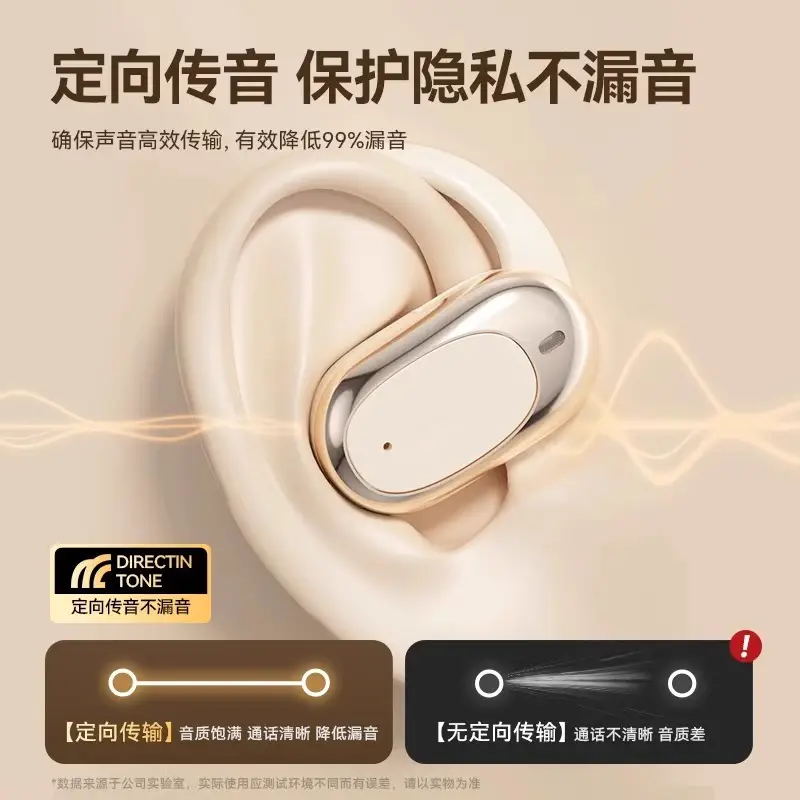 Wireless Bluetooth Headset with Ear Hook & Waterproof Design