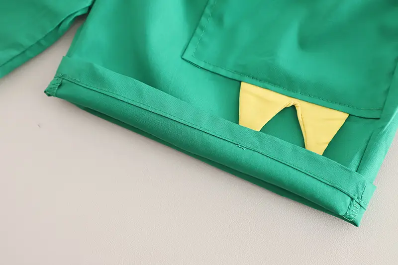 Kids Dinosaur T-Shirt Cream Green Shorts Set — feature 14