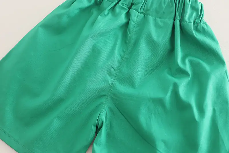 Kids Dinosaur T-Shirt Cream Green Shorts Set — feature 15