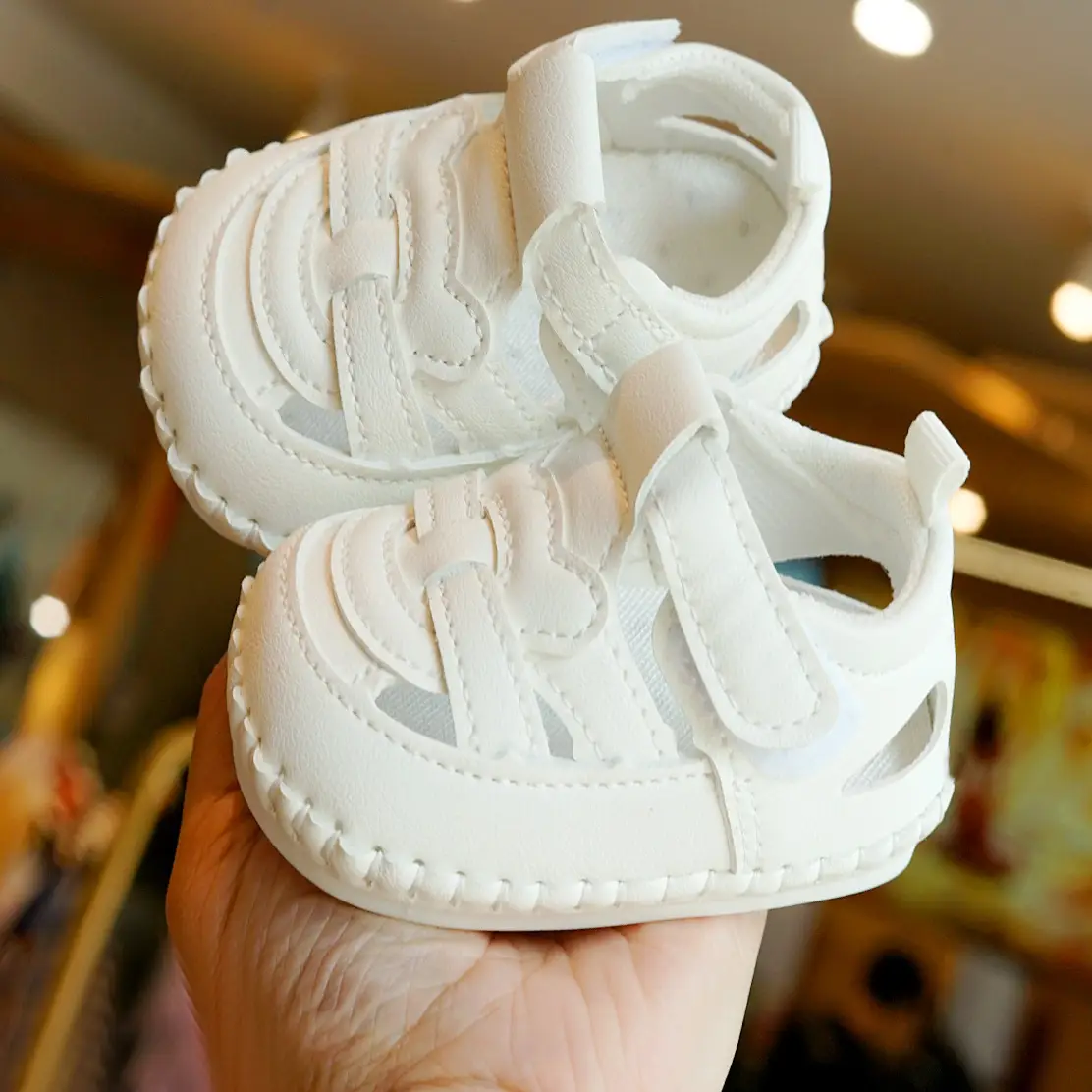 Pink Soft Sole Baby Sandals 0-1 Years