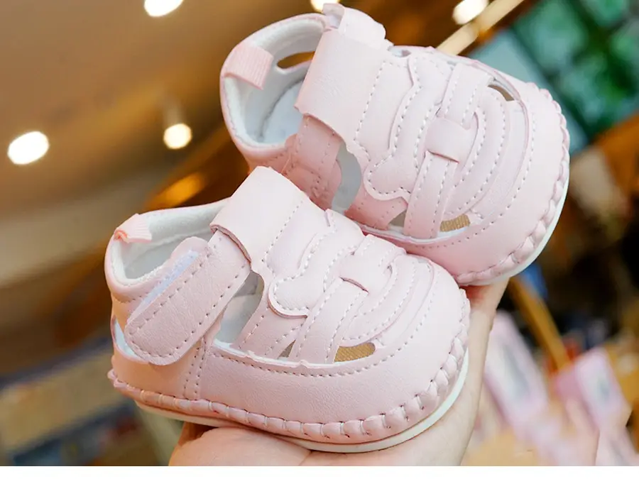 Pink Soft Sole Baby Sandals 0-1 Years — feature 6