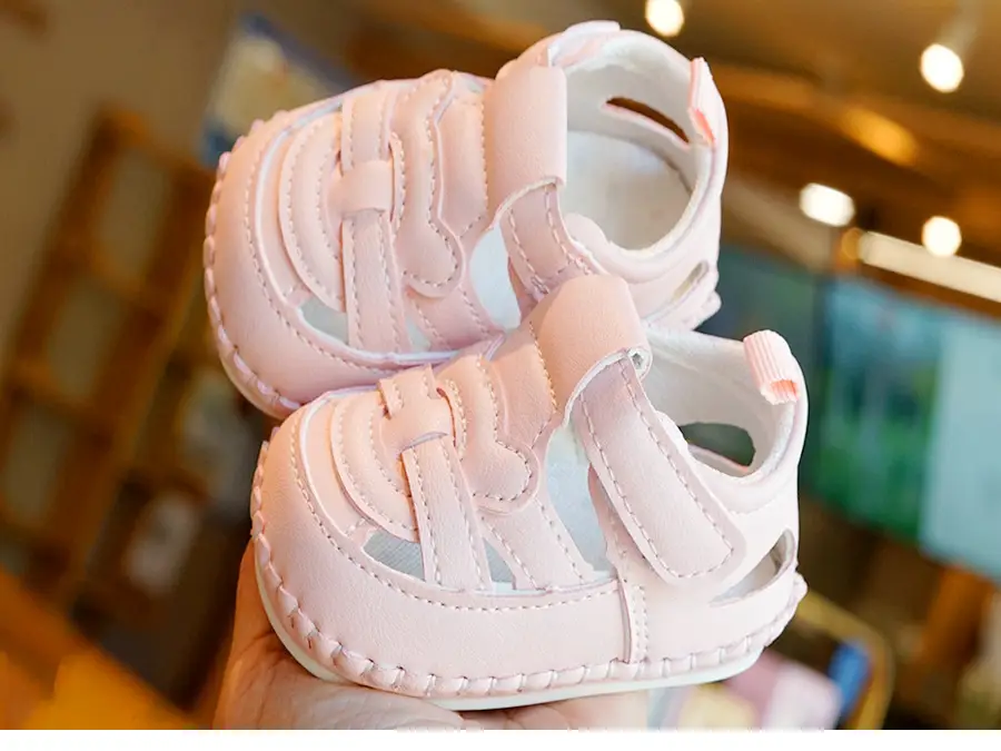 Pink Soft Sole Baby Sandals 0-1 Years — feature 7