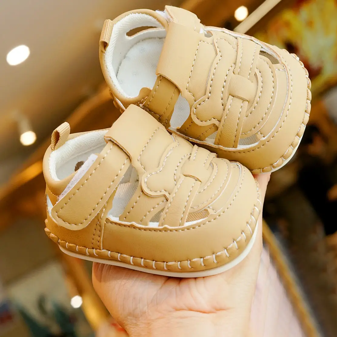 Pink Soft Sole Baby Sandals 0-1 Years