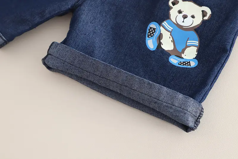 Kids Adult's House Bear T-Shirt Shorts Set Black Blue — feature 16