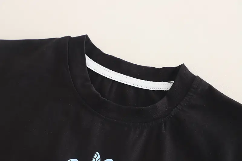 Kids Adult's House Bear T-Shirt Shorts Set Black Blue — feature 8