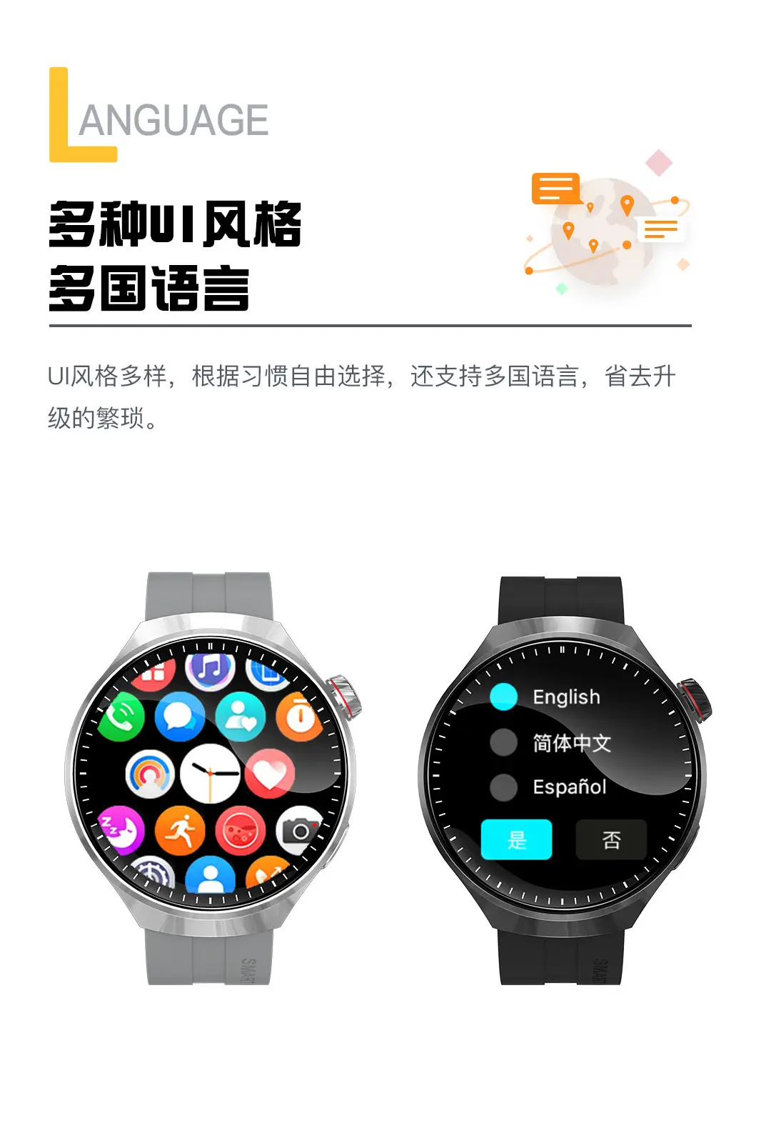 Smart Watch Watch4 with Alipay Bluetooth Call Support Remote Control Photo Monitoring Blood Sugar Uric Acid — feature 11