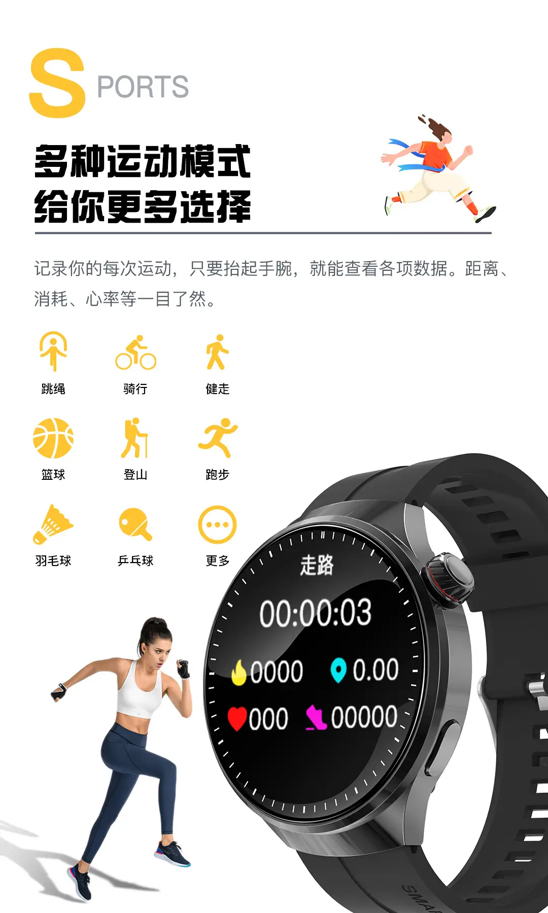Smart Watch Watch4 with Alipay Bluetooth Call Support Remote Control Photo Monitoring Blood Sugar Uric Acid — feature 12
