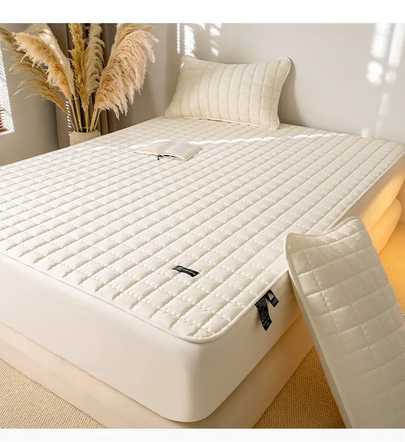 New Type A Waterproof and Urine-proof Bed Cover Single-piece Quilted Bed Cover Mattress Protector 2025 New Bed Sheet Bed Cover Summer — feature 19