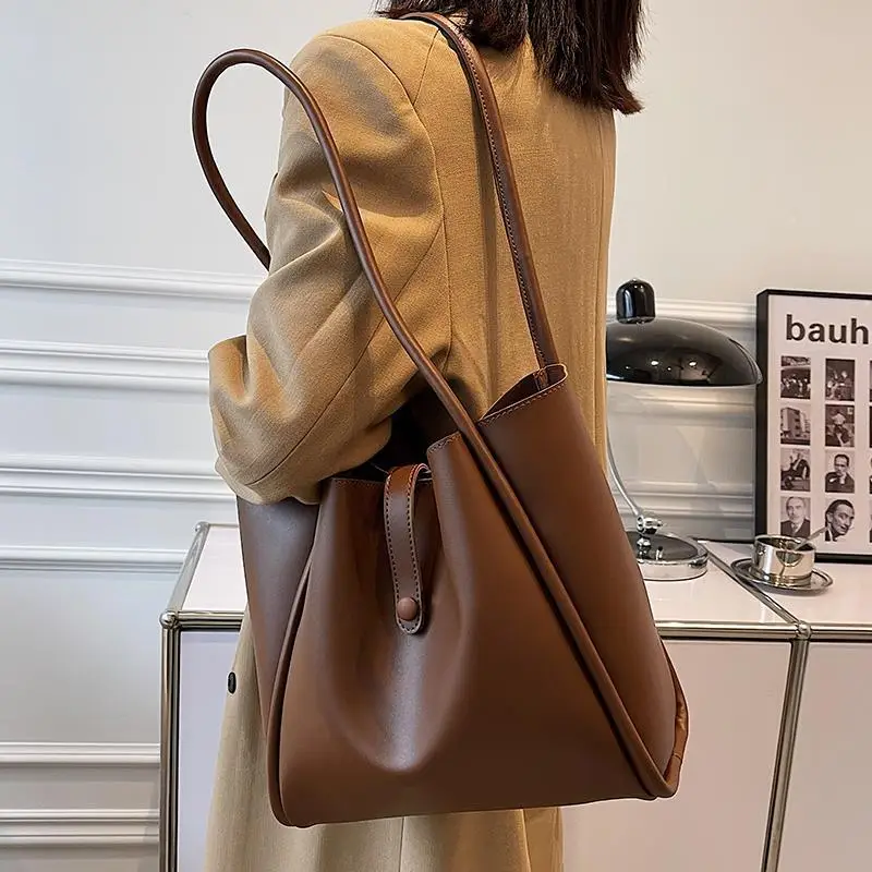 Women's Large Capacity Leather Shoulder Bag 2021 - Image 5