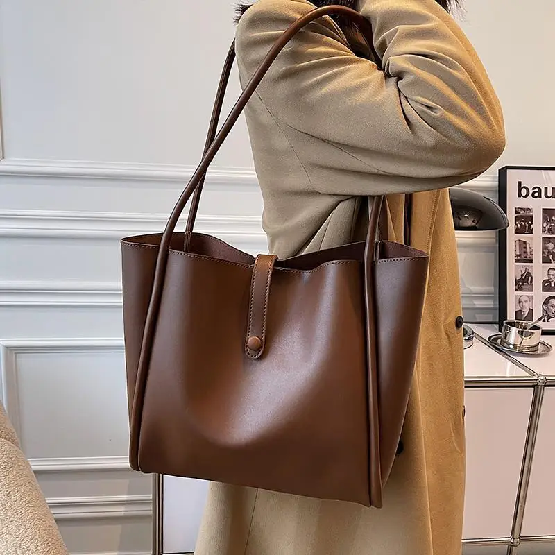 Women's Large Capacity Leather Shoulder Bag 2021 - Image 8
