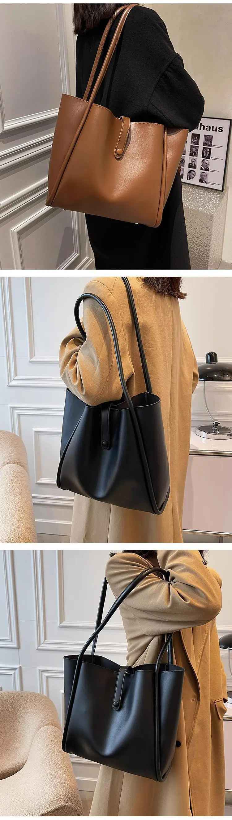 Women's Large Capacity Leather Shoulder Bag 2021 — feature 3