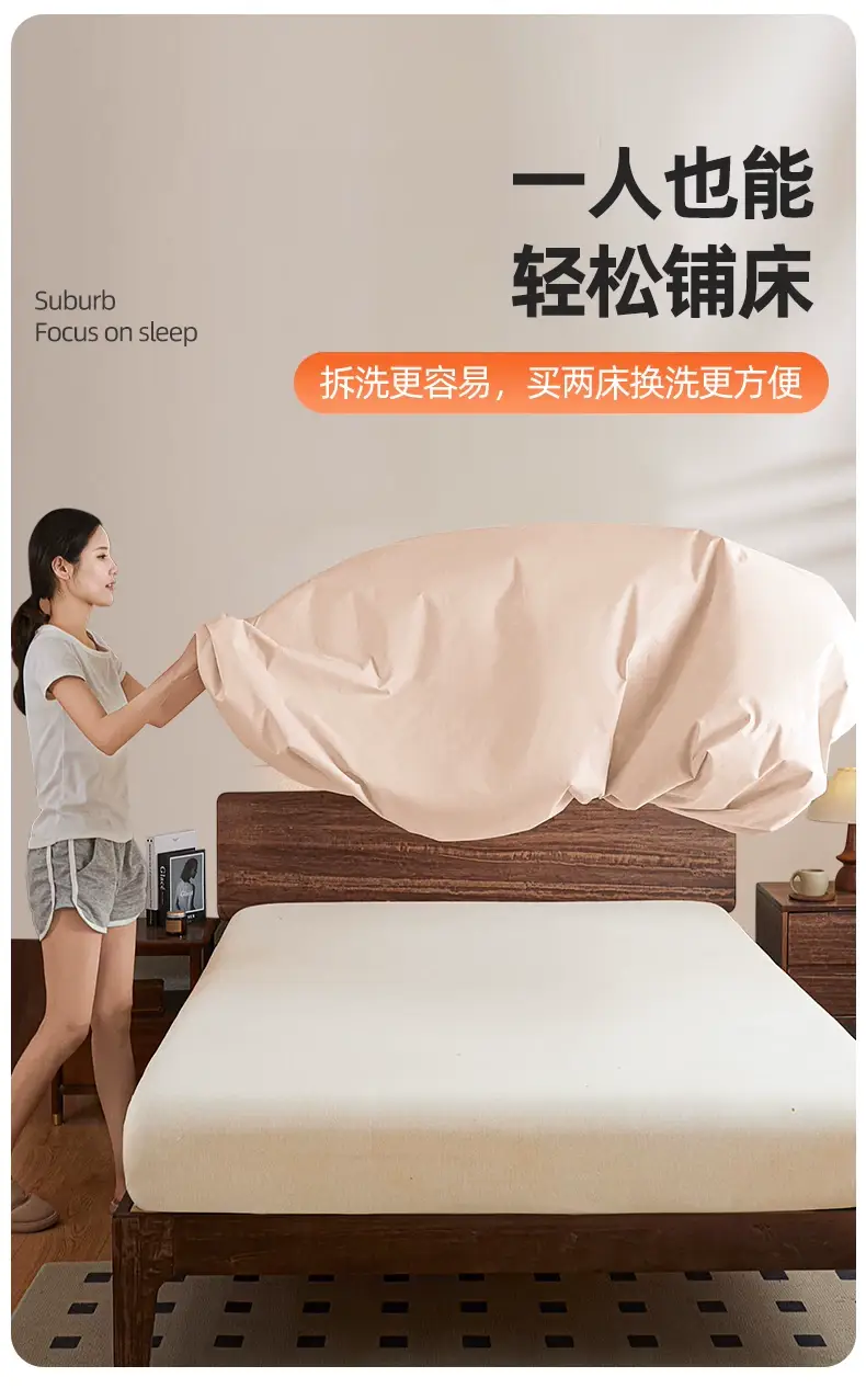 Cross-border Pure Cotton Waterproof Bed Cover All Cotton Bed Cover Urinalysis Bed Sheet Breathable Mattress Protective Cover 2025 New Bed Cover Cover — feature 19