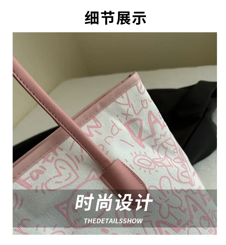 Women's Underarm Bag with Graffiti Print 2025 — feature 2