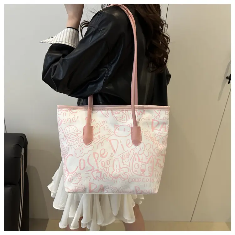 Women's Underarm Bag with Graffiti Print 2025 — feature 27