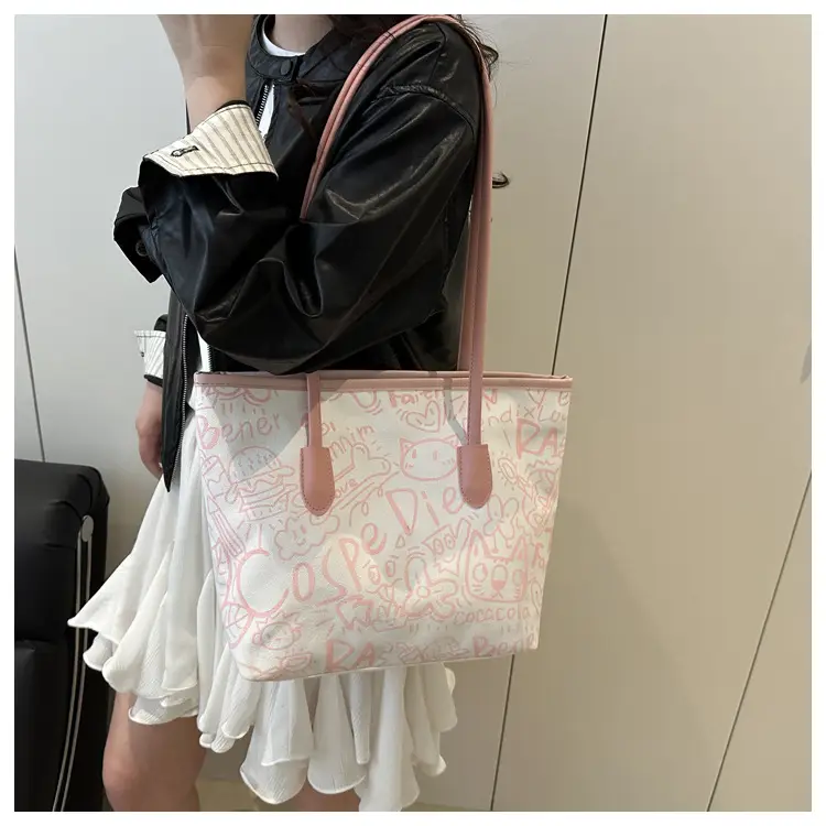 Women's Underarm Bag with Graffiti Print 2025 — feature 30