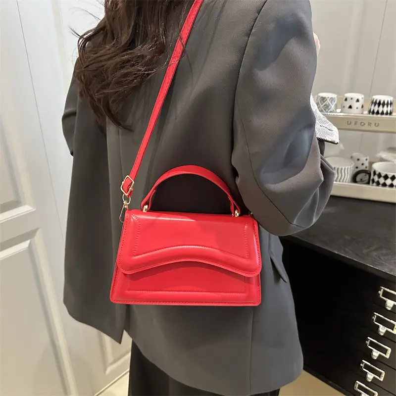 Black Women's Casual Shoulder Bag 2025 Summer