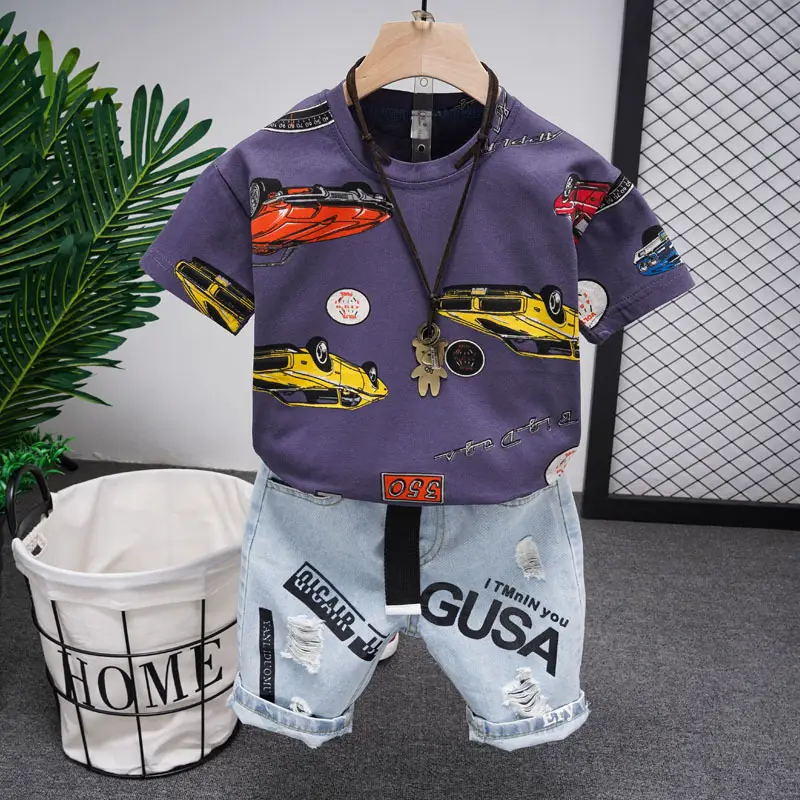 Baby Boy Cartoon Print Cotton Shorts Set 2025 - Image 5