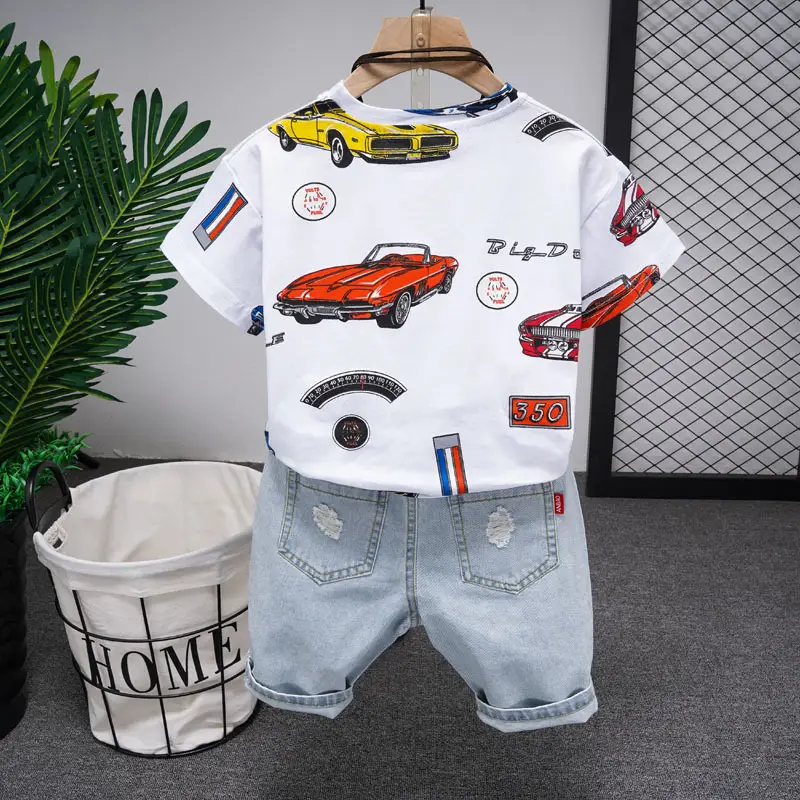 Baby Boy Cartoon Print Cotton Shorts Set 2025 - Image 6