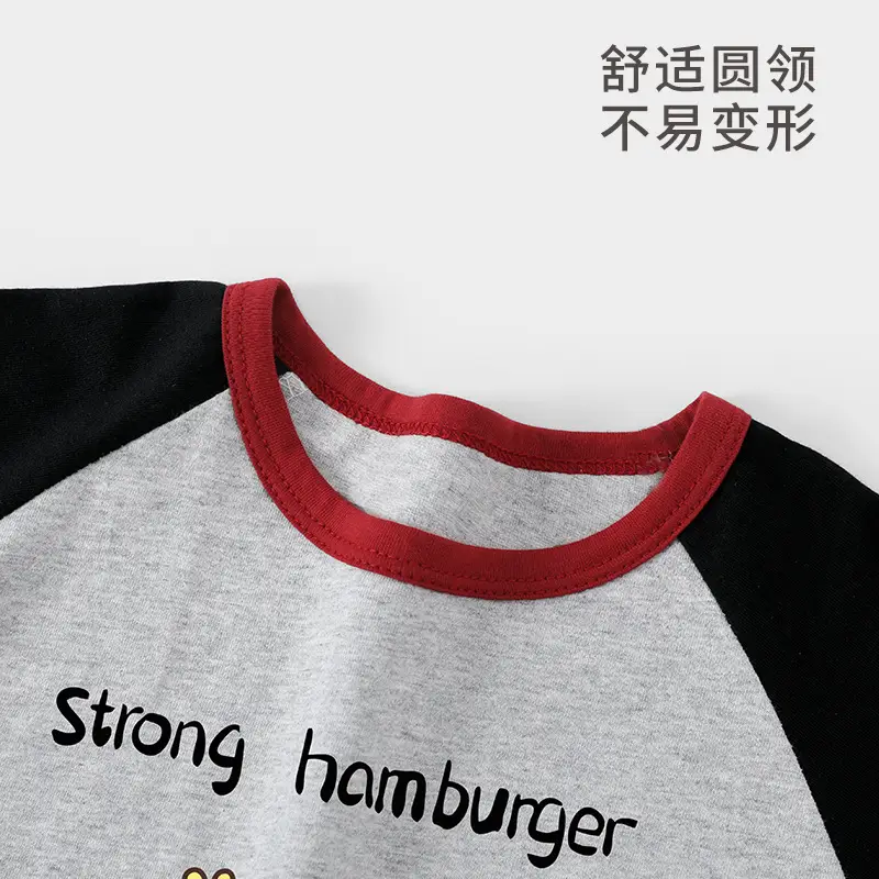 Baby Cotton T-Shirts Summer Boys Girls Contrast Color - Image 8
