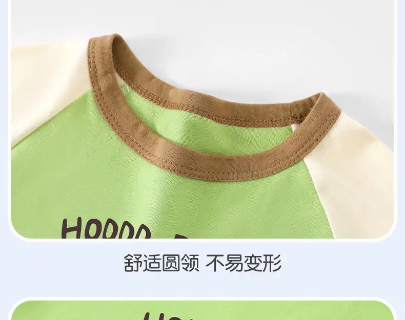 Baby Cotton T-Shirts Summer Boys Girls Contrast Color — feature 18