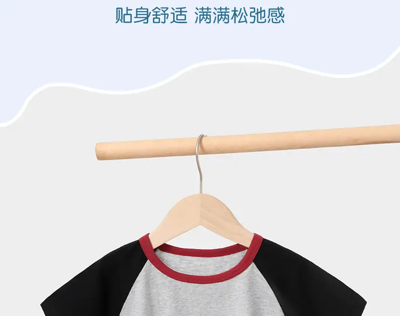 Baby Cotton T-Shirts Summer Boys Girls Contrast Color — feature 28