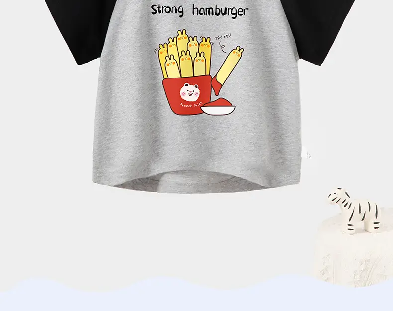 Baby Cotton T-Shirts Summer Boys Girls Contrast Color — feature 29