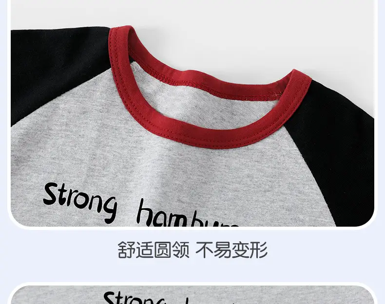 Baby Cotton T-Shirts Summer Boys Girls Contrast Color — feature 38