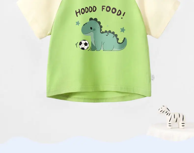 Baby Cotton T-Shirts Summer Boys Girls Contrast Color — feature 9