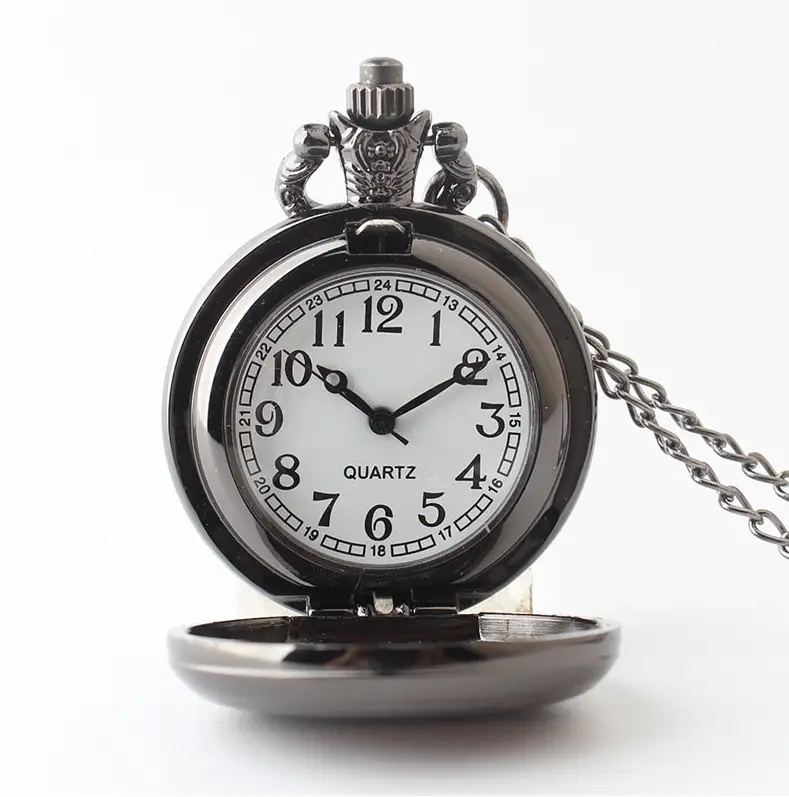 Silver Cross Mirror Pocket Watch Chain Necklace for Men Women — feature 10
