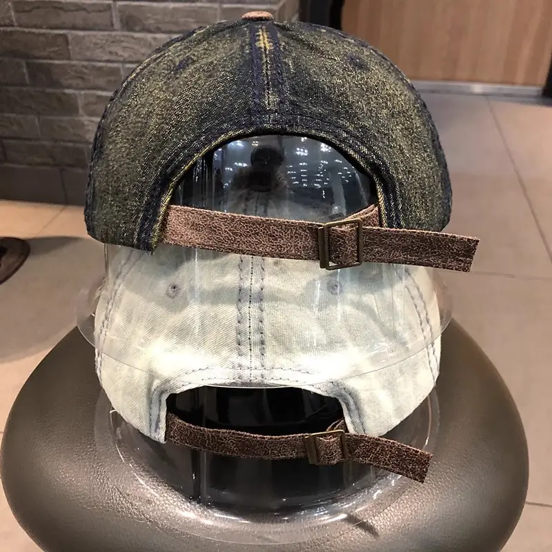 Vintage Denim Hip Hop Cap American Niche Duckbill Sunshade — feature 14