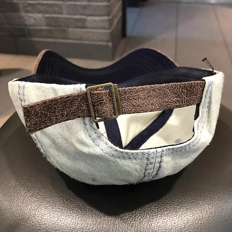 Vintage Denim Hip Hop Cap American Niche Duckbill Sunshade — feature 21