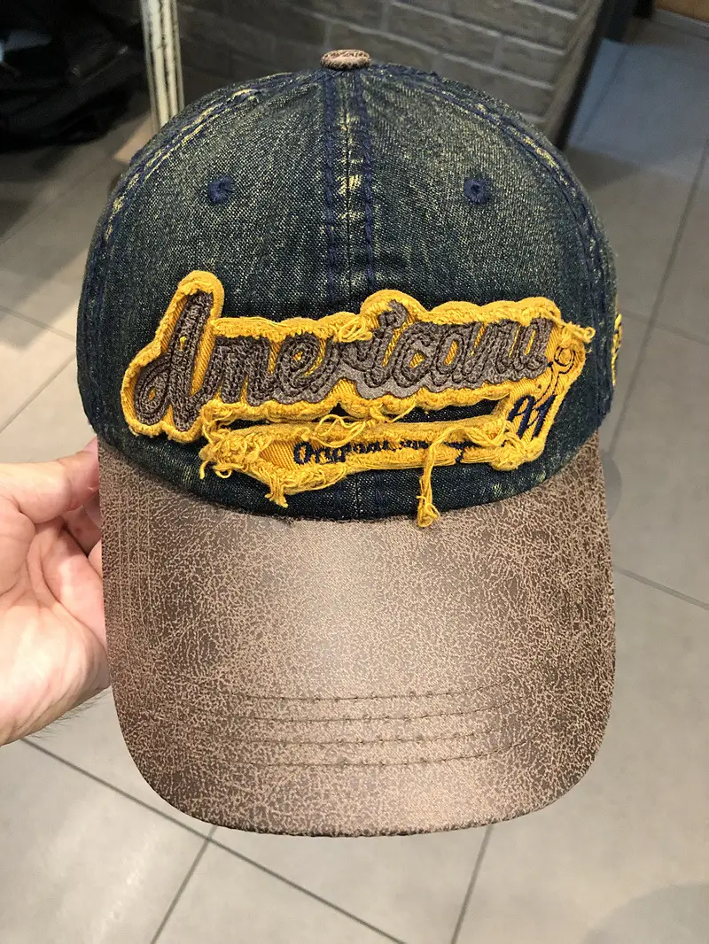 Vintage Denim Hip Hop Cap American Niche Duckbill Sunshade