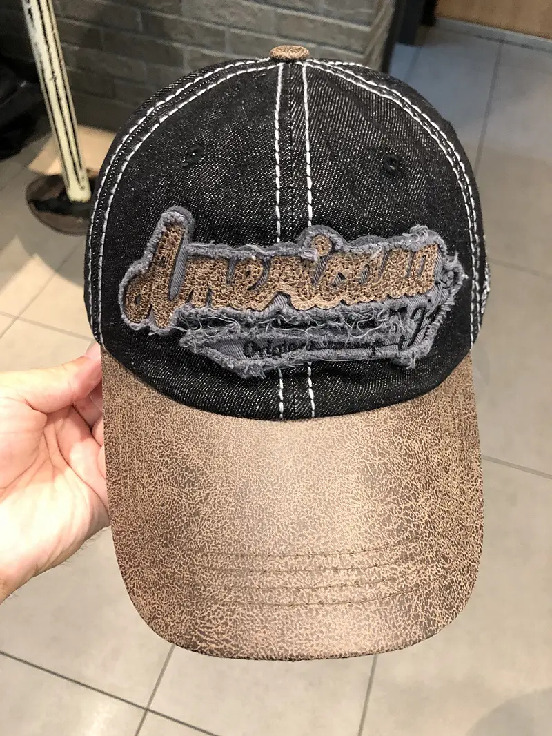 Vintage Denim Hip Hop Cap American Niche Duckbill Sunshade