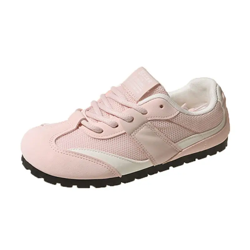Women's White Round Toe Casual Sneakers Flat Shoes - Image 8