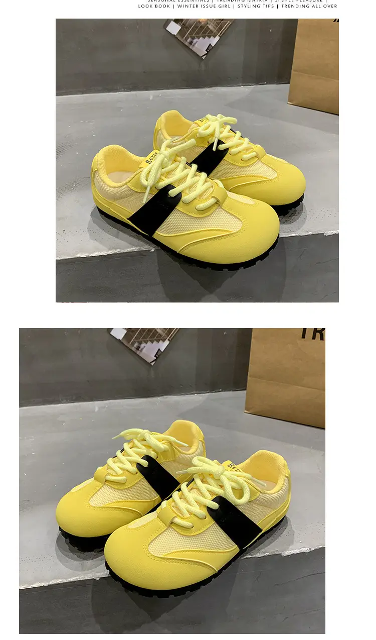 Women's White Round Toe Casual Sneakers Flat Shoes — feature 16