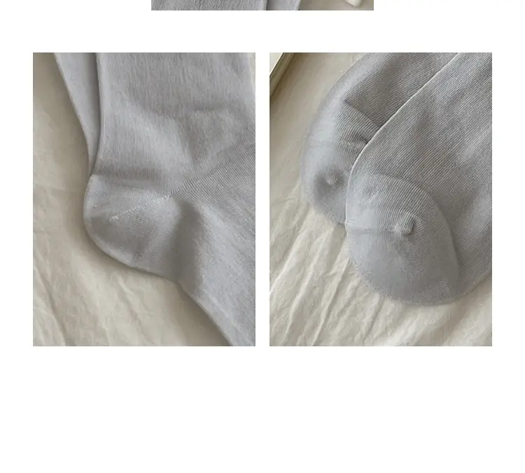 suxinaimin Mulberry Silk Socks Women's Spring and Summer Thin Fresh and Slimming JK Style Instagram Style Trendy Mid-Tube Stacked Socks — feature 18