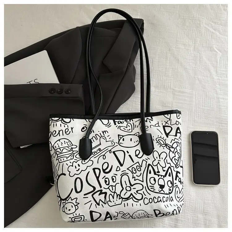 Printed Cross-Border Tote Bag with Large Capacity — feature 13