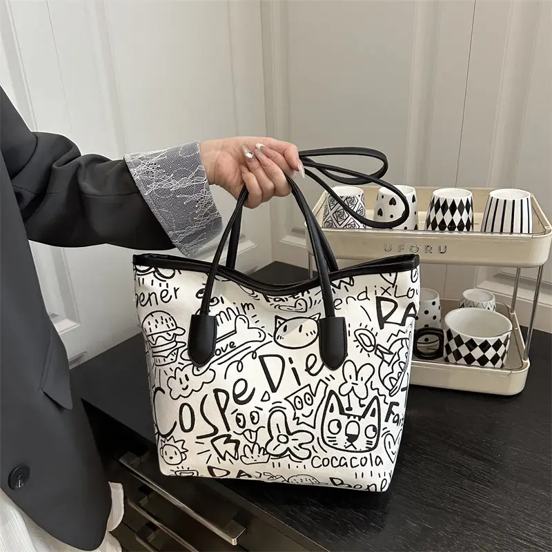 Printed Cross-Border Tote Bag with Large Capacity — feature 15