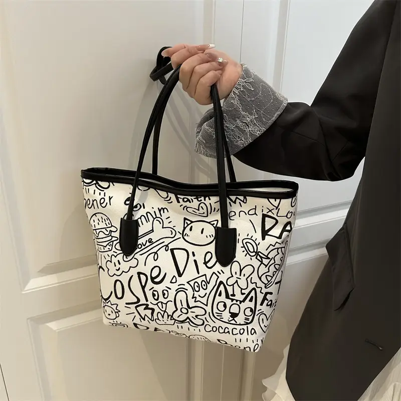 Printed Cross-Border Tote Bag with Large Capacity — feature 16