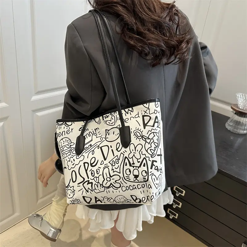 Printed Cross-Border Tote Bag with Large Capacity — feature 20