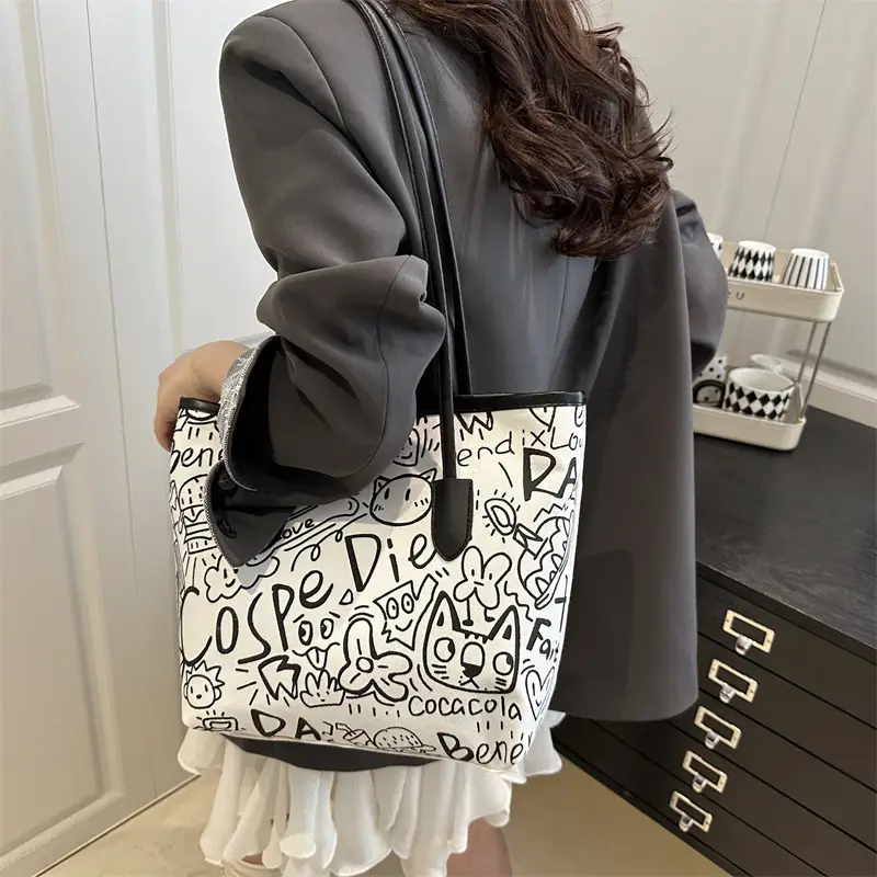 Printed Cross-Border Tote Bag with Large Capacity — feature 21