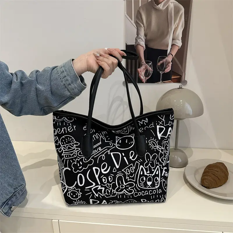 Printed Cross-Border Tote Bag with Large Capacity — feature 28
