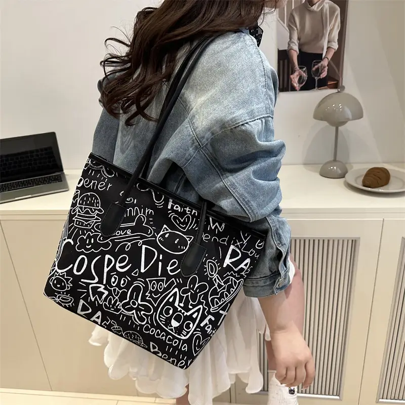 Printed Cross-Border Tote Bag with Large Capacity — feature 29