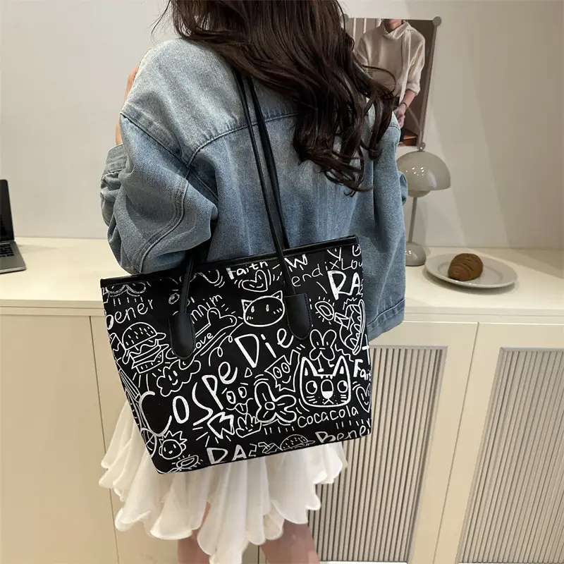 Printed Cross-Border Tote Bag with Large Capacity — feature 31