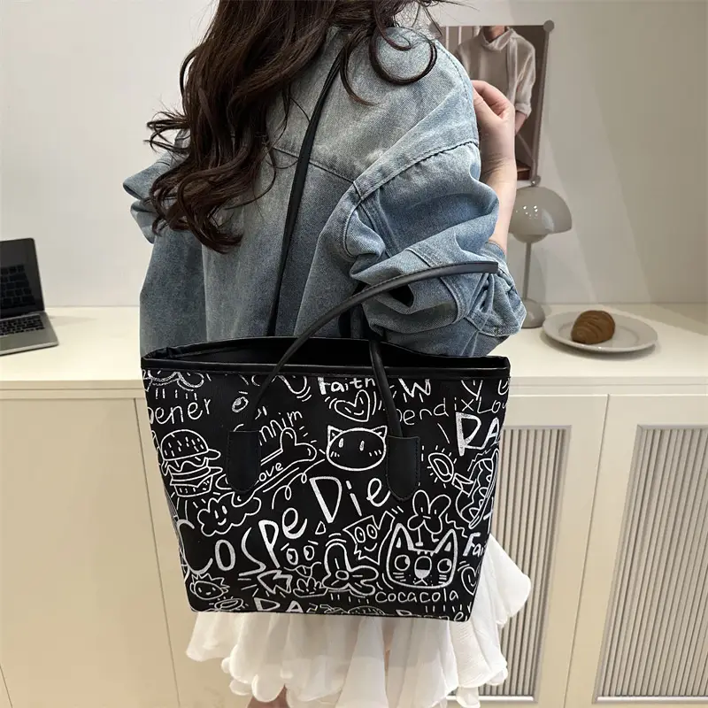 Printed Cross-Border Tote Bag with Large Capacity — feature 33