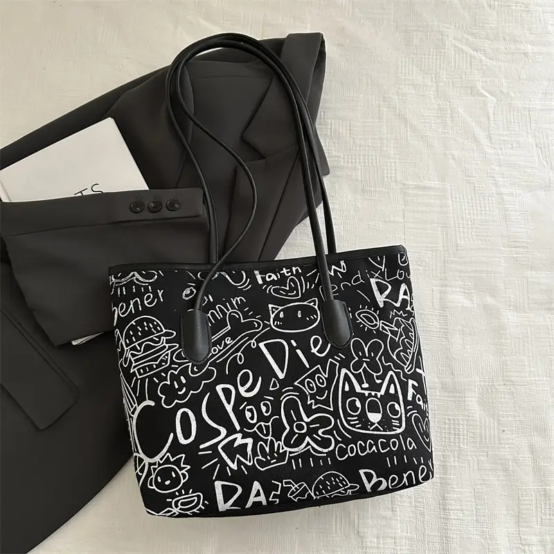 Printed Cross-Border Tote Bag with Large Capacity — feature 34