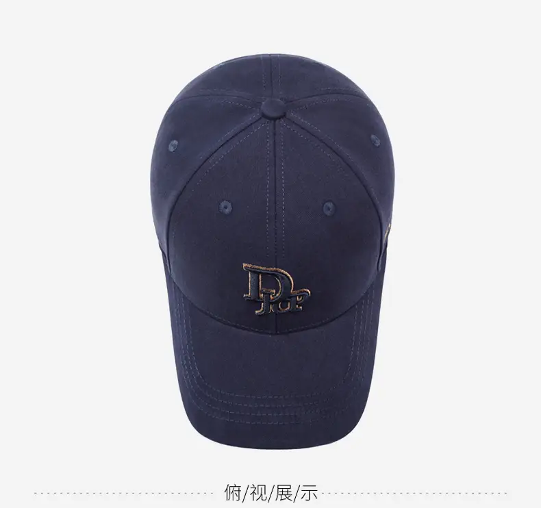 Navy Blue Baseball Cap with FP Embroidery — feature 13