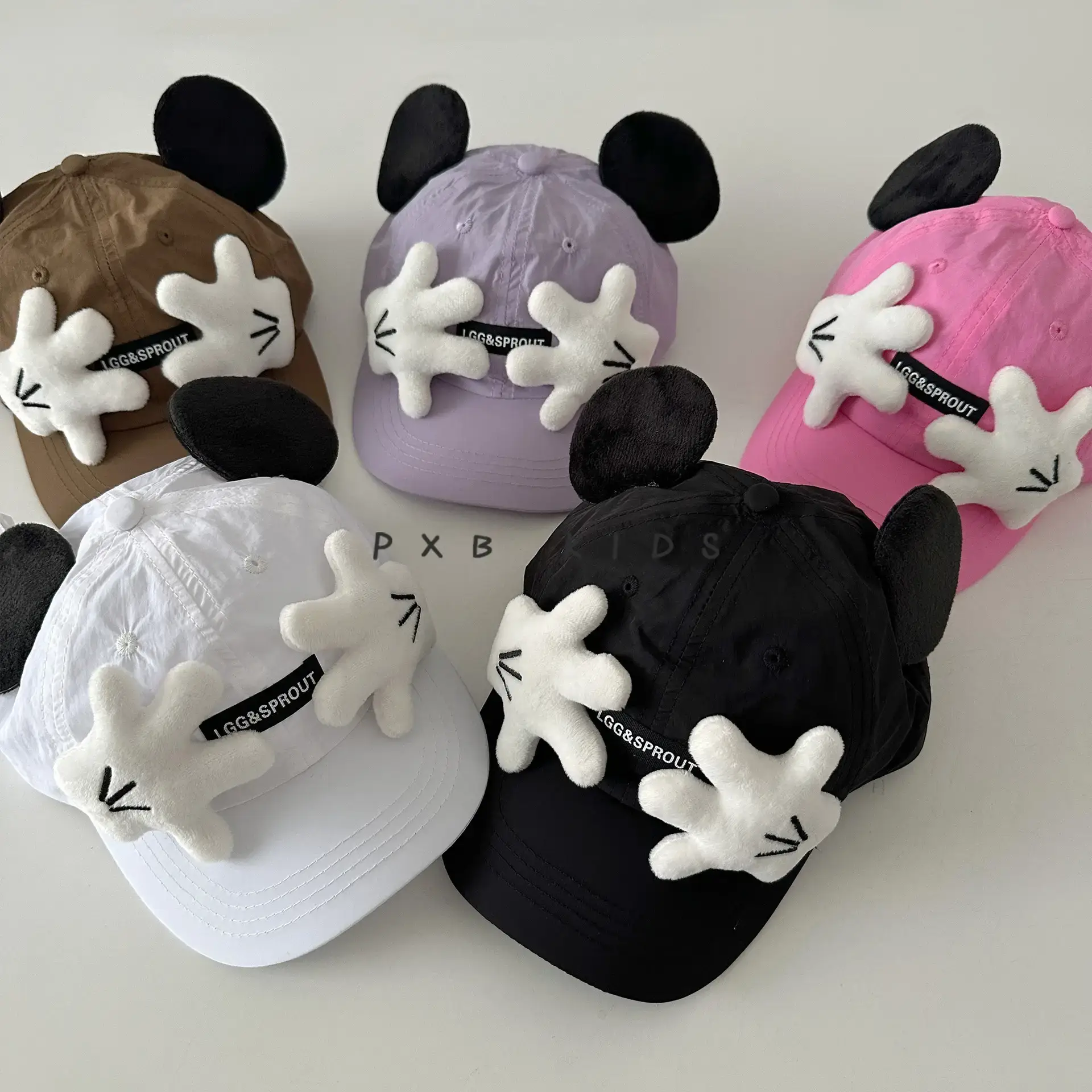 Cute Duckbill Sun Hats for Boys Girls Black White Pink - Image 10