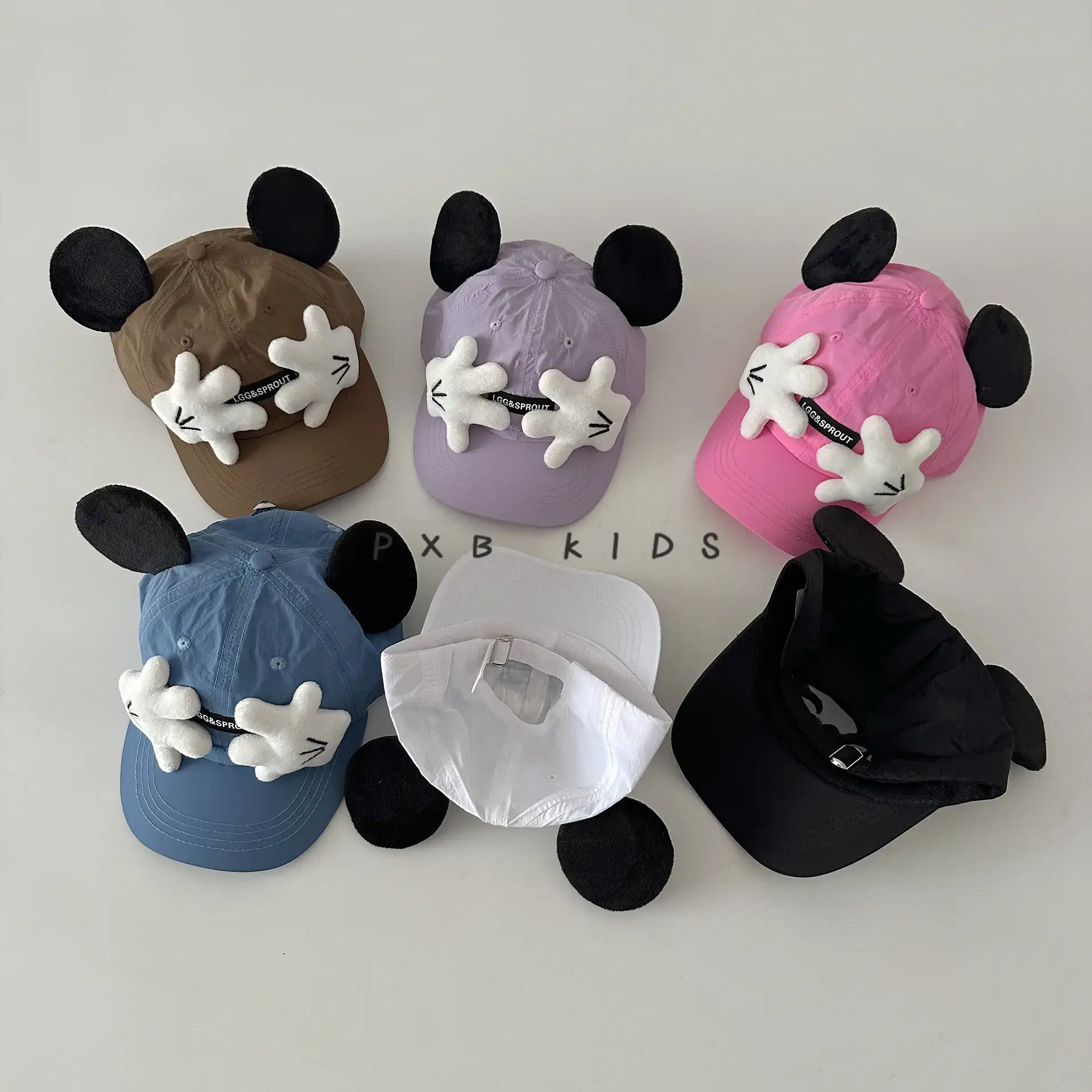 Cute Duckbill Sun Hats for Boys Girls Black White Pink - Image 11