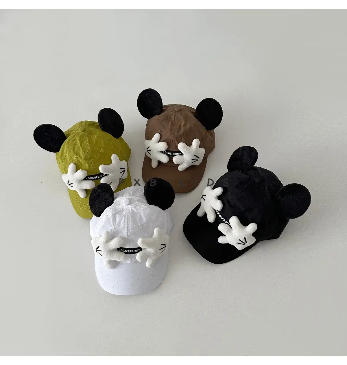 Cute Duckbill Sun Hats for Boys Girls Black White Pink — feature 3